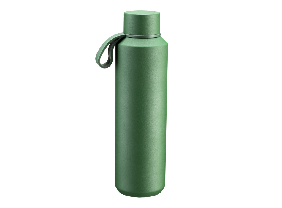 Bottiglia termica in acciaio con maniglia in TPR (gomma termoplastica), 630 ml