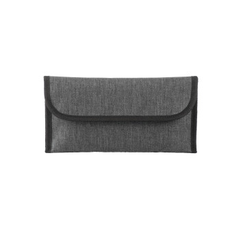 Busta porta documenti viaggio in poliestere 900D melange