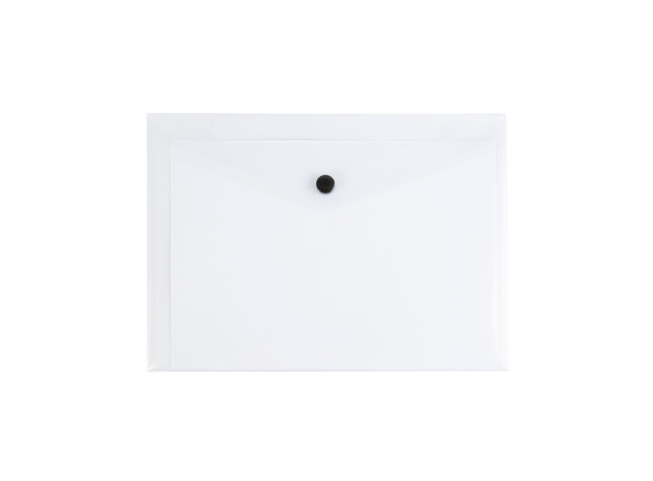 Busta portadocumenti in PP 150 con 1 tasca e chiusura a clip (A5)