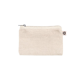 Bustina in cotone riciclato 220 g/m&sup2;  con anello portachiavi interno estraibile