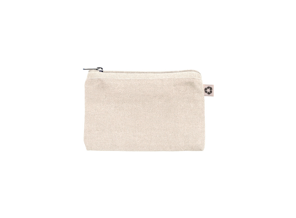 Bustina in cotone riciclato 220 g/m&sup2;  con anello portachiavi interno estraibile