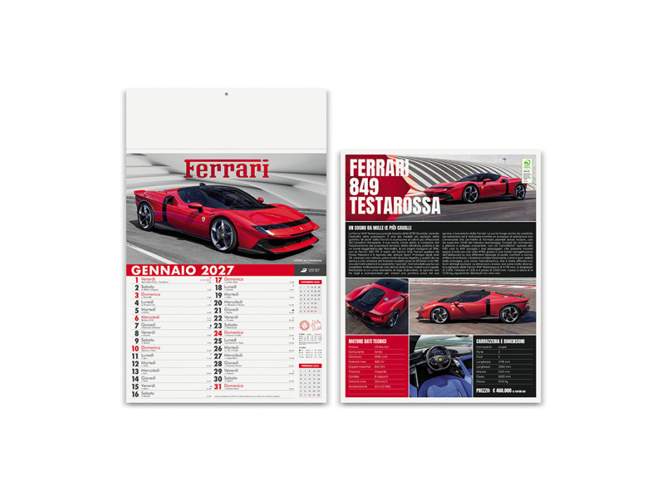 Calendario Auto Sportive 2027 Gheddi