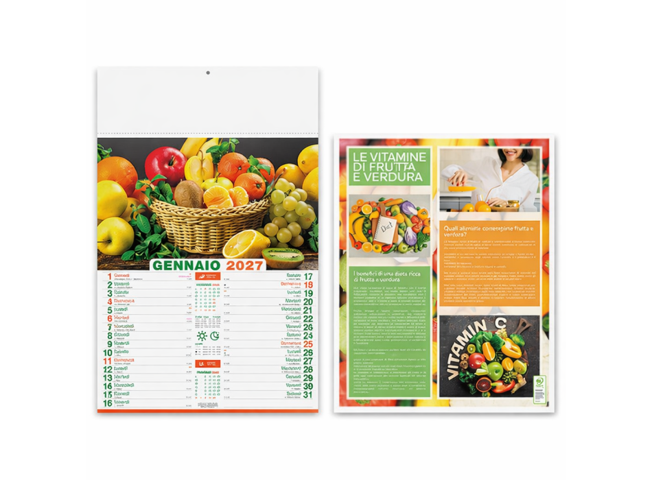 Calendario Frutta e Verdura 2027 Gheddi