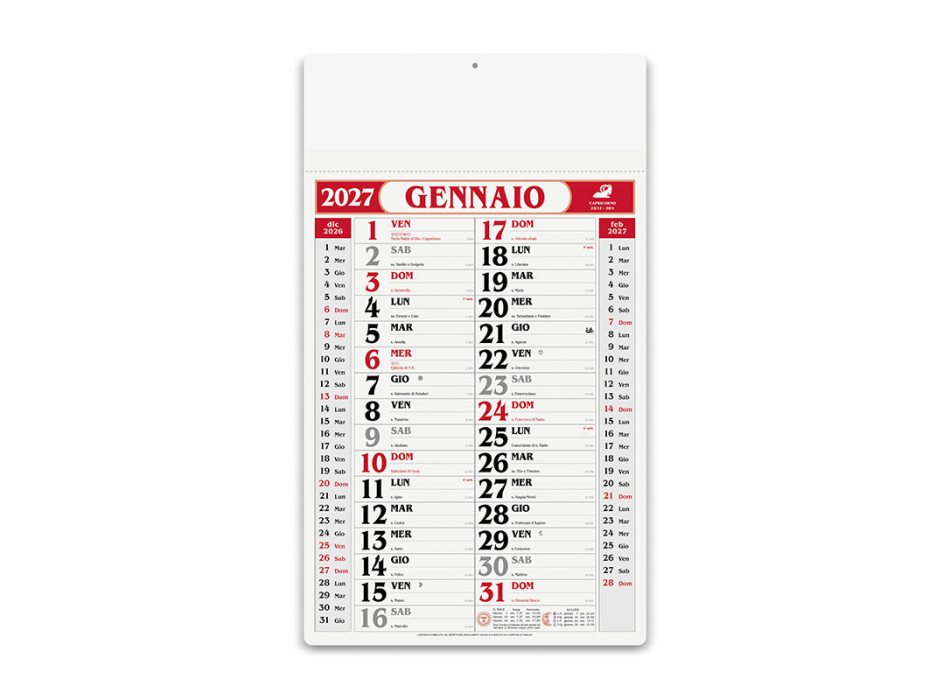 Calendario Gigante da Muro 2027 Gheddi
