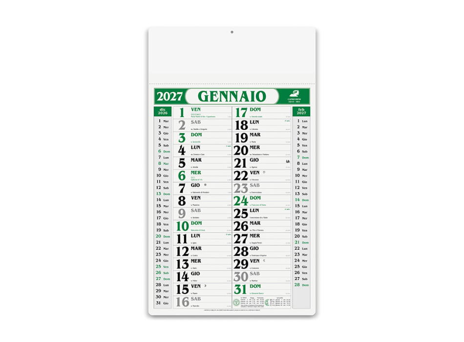 Calendario Gigante da Muro 2027 Gheddi