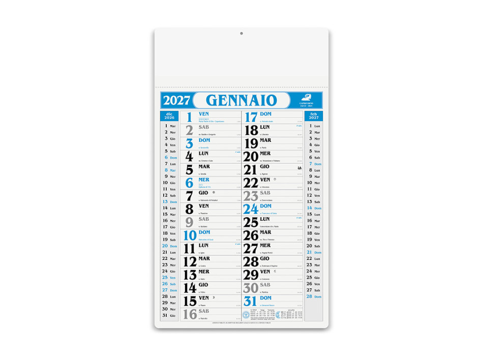 Calendario Gigante da Muro 2027 Gheddi
