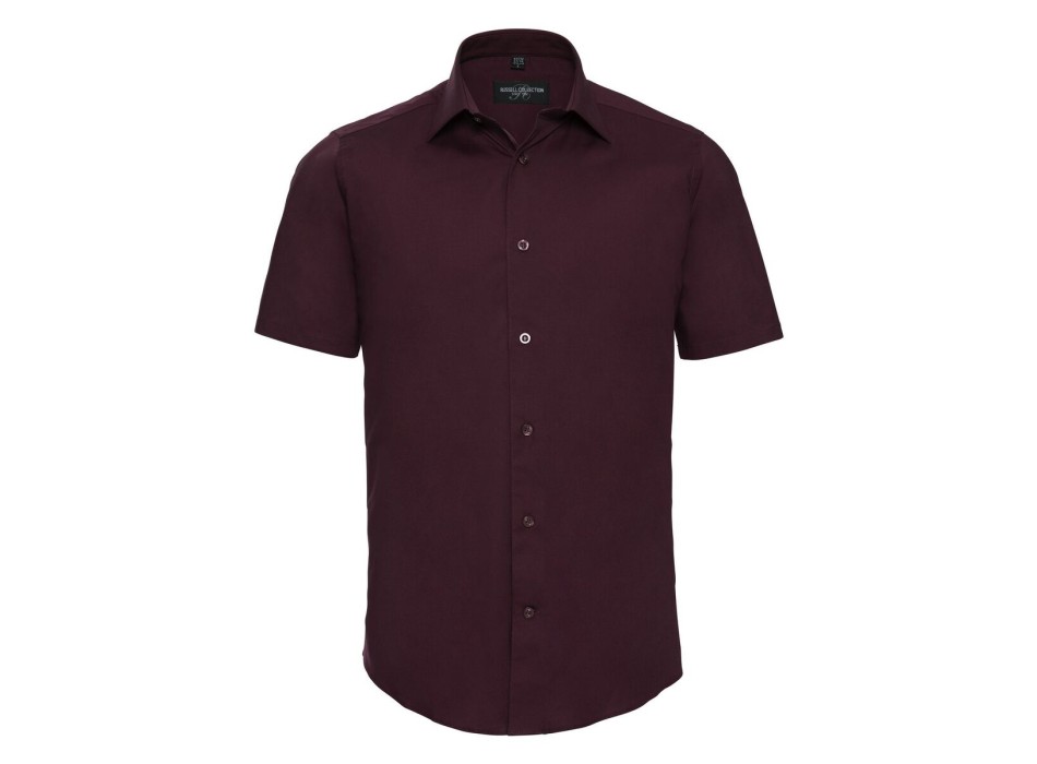 Men's Short Sleeve Easy Care Fitted Shirt