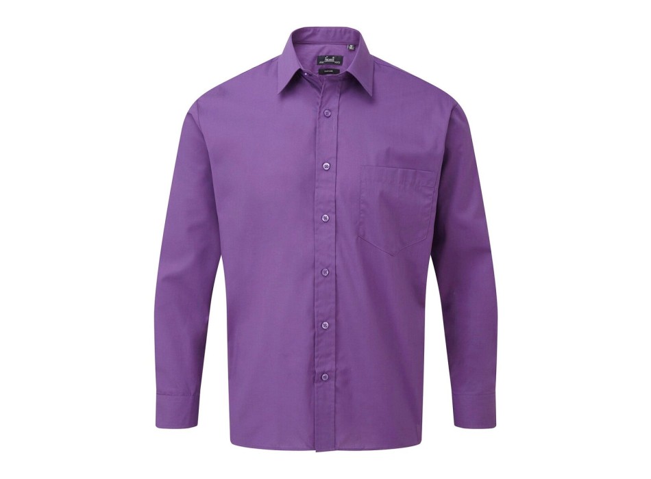 Men's Long Sleeve Poplin Shirt