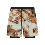 Black brown marble