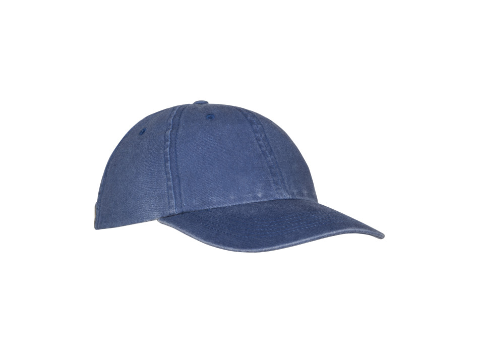 Cappellino da baseball in cotone 260 g/m2 stone washed, 6 pannelli