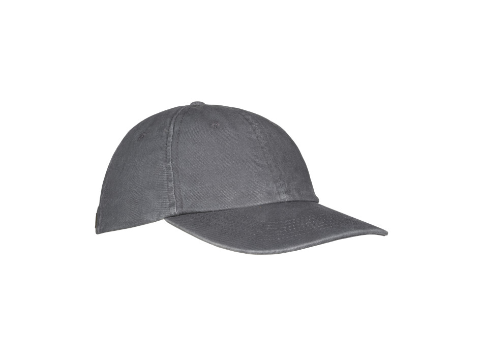 Cappellino da baseball in cotone 260 g/m2 stone washed, 6 pannelli