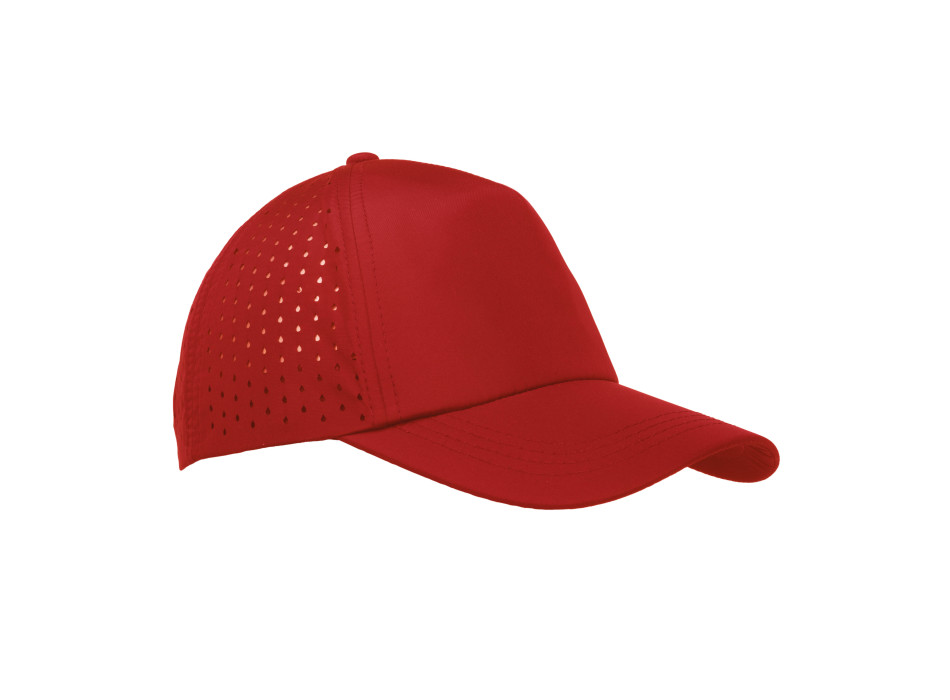 Cappellino da baseball in poliestere composito, 5 pannelli