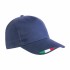 Cappellino in Cotone Ricamo Tricolore