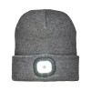 Cappellino in maglia 100% acrilico pesante con luce LED removibile e ricaricabile USB Gheddi