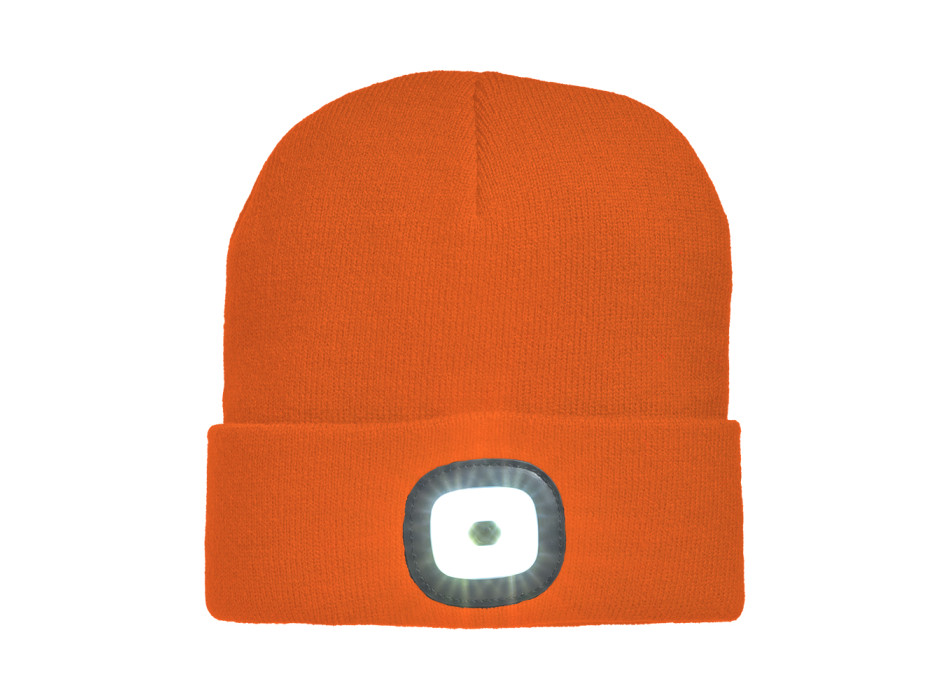 Cappellino in maglia 100% acrilico pesante con luce LED removibile e ricaricabile USB Gheddi