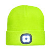 Cappellino in maglia 100% acrilico pesante con luce LED removibile e ricaricabile USB Gheddi