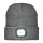 Cappellino in maglia 100% acrilico pesante con luce led removibile e ricaricabile usb