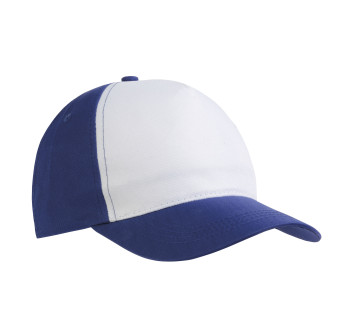 Cappellino in poliestere, 5 pannelli, regolazione a velcro