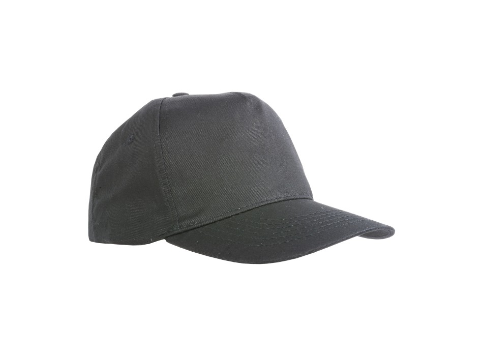 Cappellino in rpet, 5 pannelli con anellini ricamati