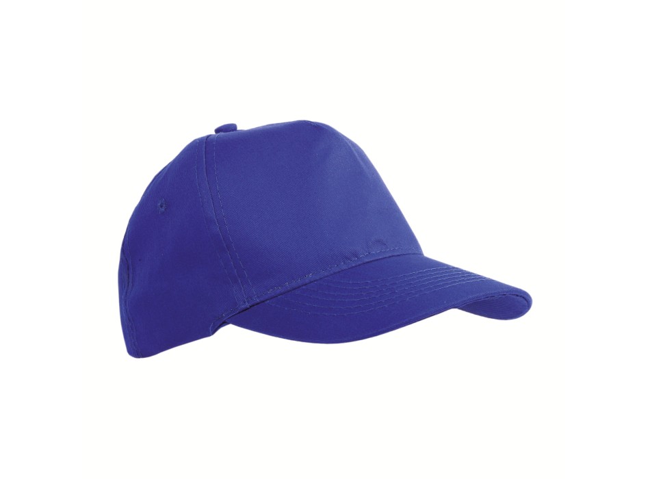 Cappellino in rpet, 5 pannelli con anellini ricamati