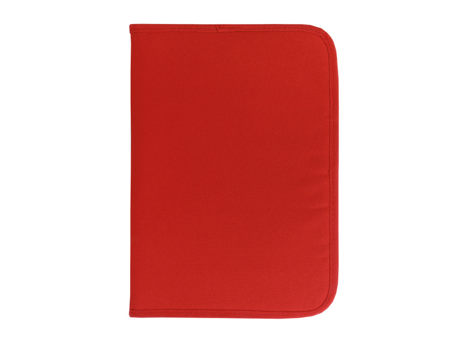 Cartella congresso richiudibile con cerniera, con  6 scomparti interni