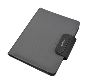 Cartella porta blocco A5 in R-PET con magnete di chiusura che si illumina personalizzabile