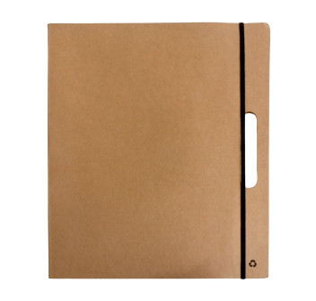 Cartelletta congresso in cartoncino, con post-it e penna (blocco a quadretti incluso)