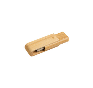 Chiavetta girevole USB 4Gb in bamboo. Possibilità di import su richiesta Gheddi