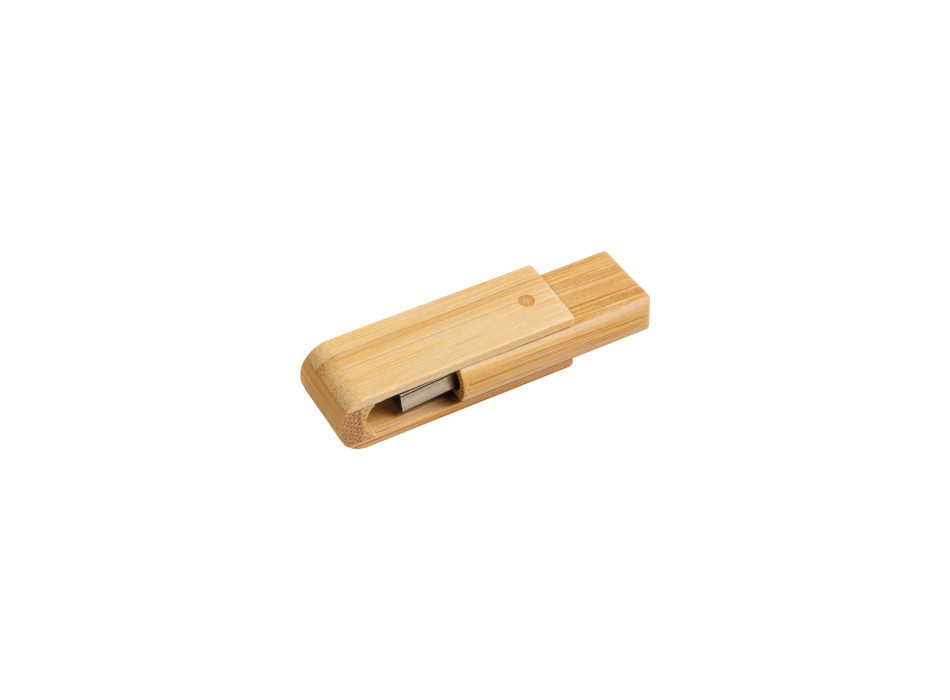 Chiavetta girevole USB 4Gb in bamboo. Possibilità di import su richiesta Gheddi