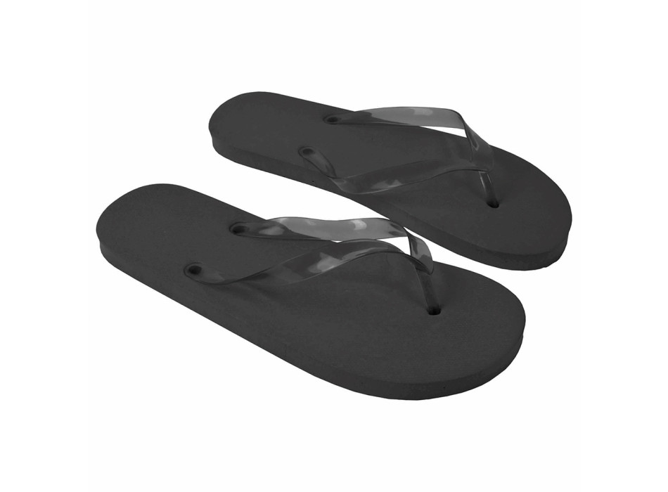 Ciabatte infradito UNISEX con suola in PE (120g), fascetta in PVC. Taglia unica (40-44)