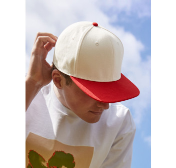 Contrast Flat Peak 6 Panel Cap Gheddi