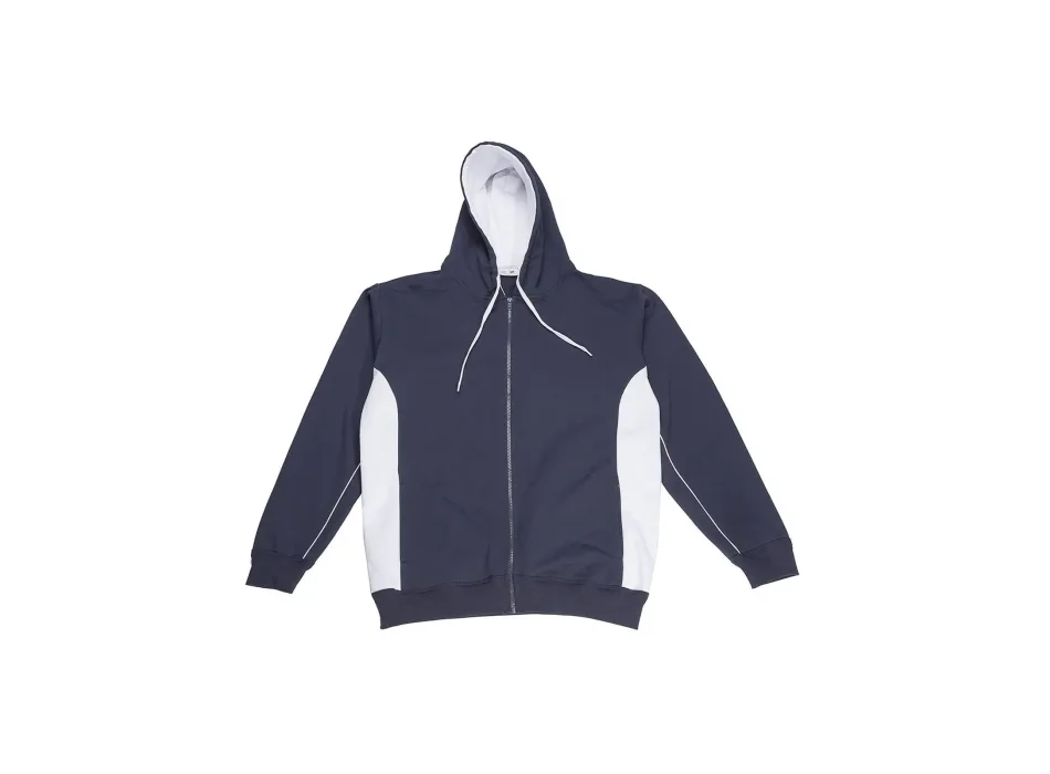 Contrast Hooded Sweat Full Zip Gheddi
