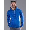 Contrast Hooded Sweat Full Zip