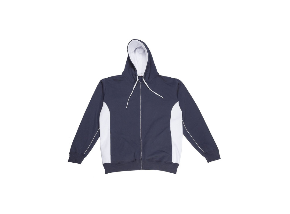 Contrast Hooded Sweat Full Zip
