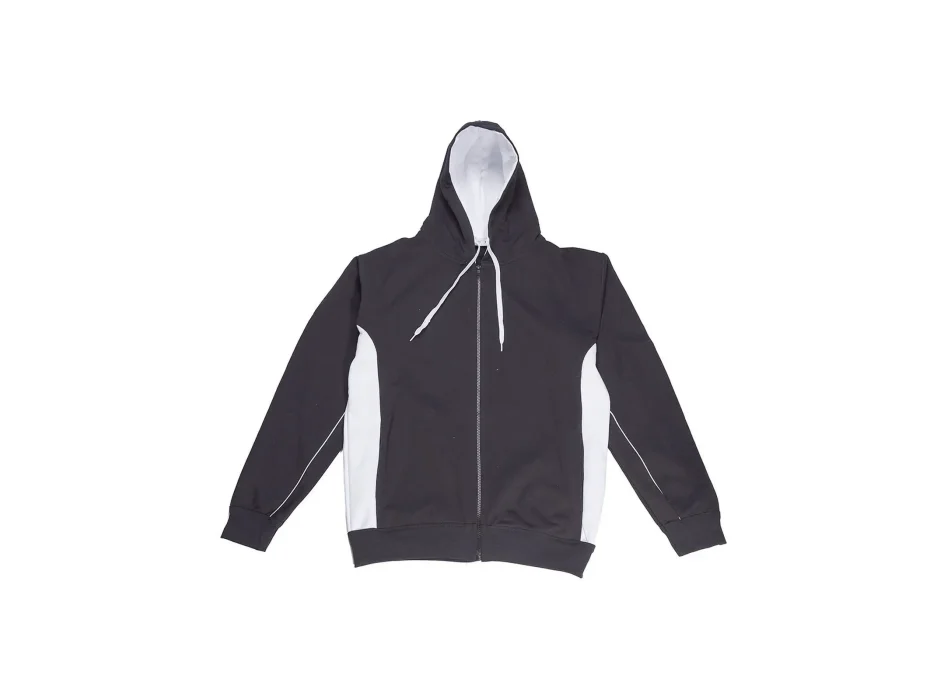 Contrast Hooded Sweat Full Zip Gheddi