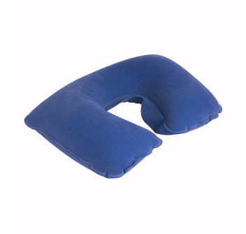 Cuscino poggiatesta da viaggio gonfiabile, ripiegato in bustina