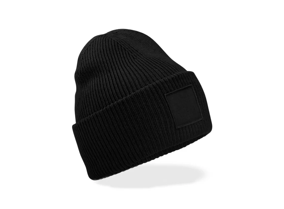 Deep Cuffed Tonal Patch Beanie  Gheddi