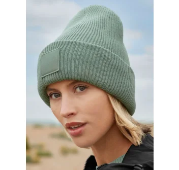 Deep Cuffed Tonal Patch Beanie  Gheddi