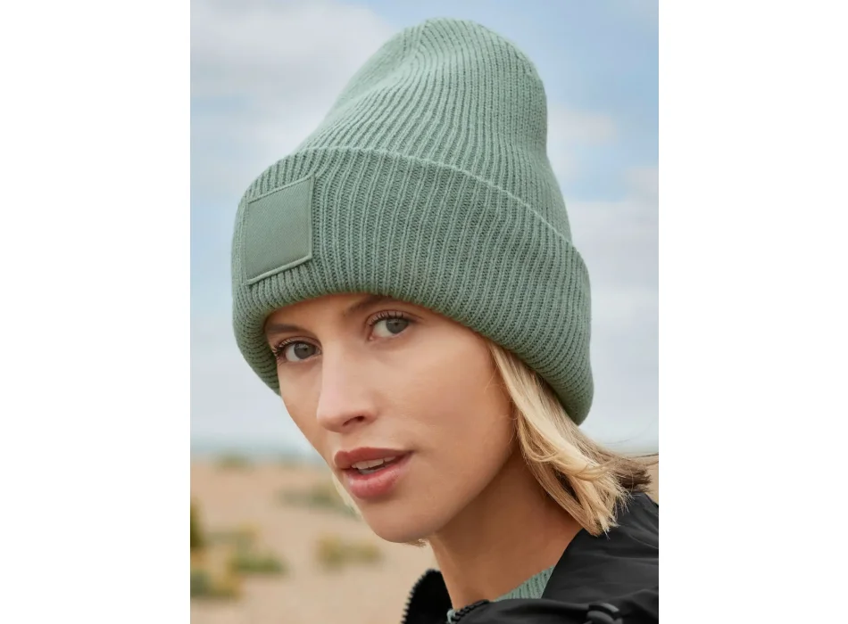Deep Cuffed Tonal Patch Beanie  Gheddi