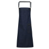 District Waxed Look Denim Bib Apron