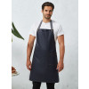 District Waxed Look Denim Bib Apron