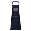 Domain Contrast Denim Bib Apron