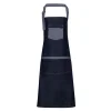 Domain Contrast Denim Bib Apron Gheddi