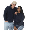 Felpa con cappuccio unisex in cotone biologico e poliestere riciclato da 280 g/m2 Gheddi