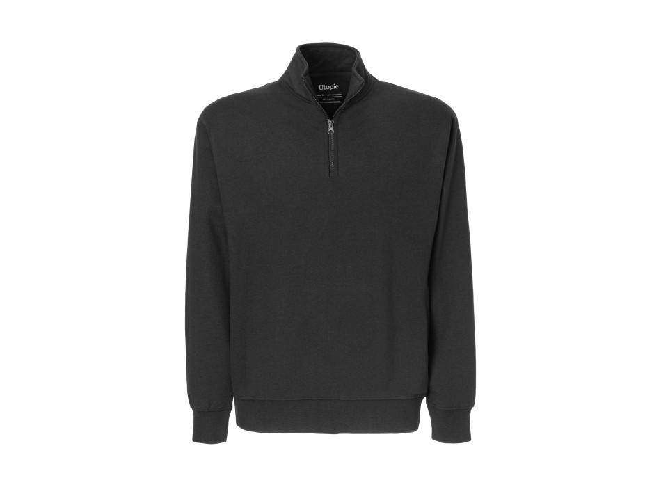 Felpa con mezza zip unisex in tessuto 100% rigenerato da 280 g/m2 Gheddi