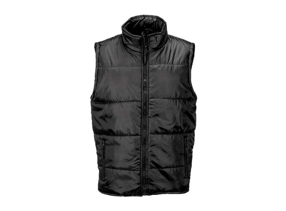 Gilet imbottito in poliestere foderato con 2 tasche