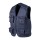 Gilet multi tasche in polycotton, chiusura a zip, 5 tasche frontali