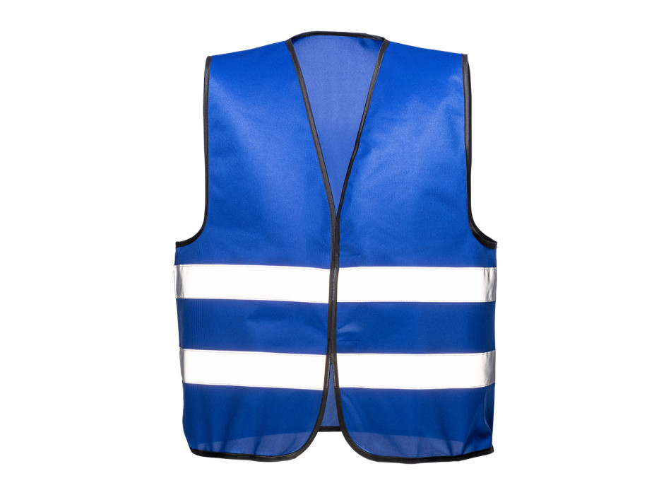 Gilet promozionale in poliestere con nastro riflettente e chiusura con velcro