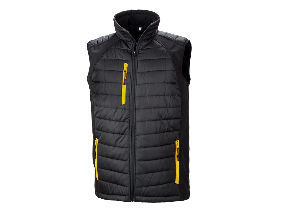 Black Compass Padded Softshell Gilet