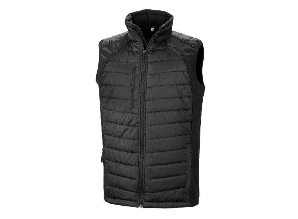Black Compass Padded Softshell Gilet